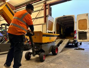 Transport a Twince Electric Dumper in a van