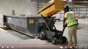 Concrete Slab removal with a Twinca Dumper